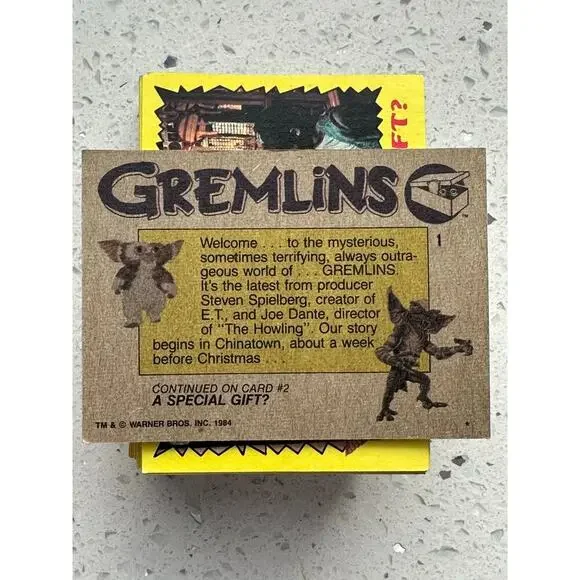 1984 Topps Gremlins Complete Card Set 1-82 No Stickers - Picture 4 of 5